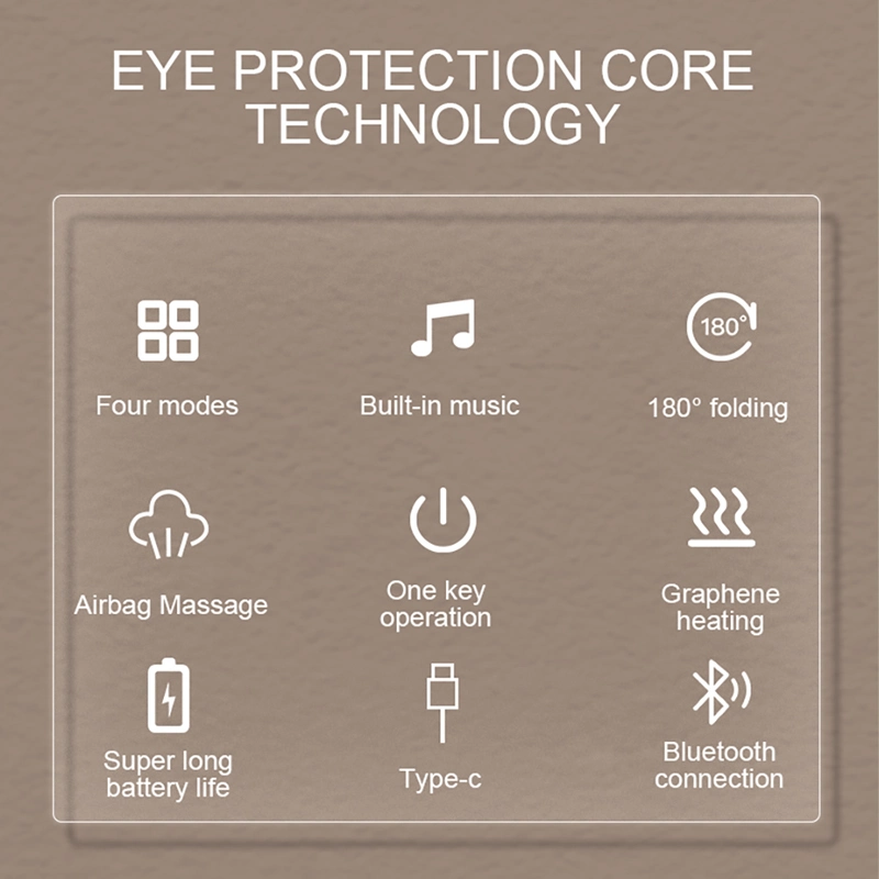 Alta calidad ojos Herramientas de masaje temperatura ajustable vibración Terapia alivio Masajeador de ojos