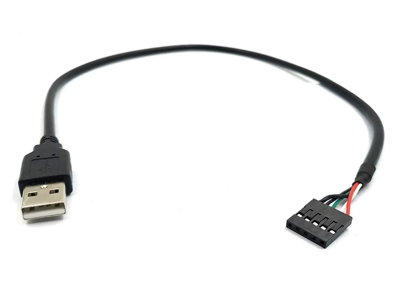 Macho A USB 2.0 a DuPont 5 pin hembra cable de la placa base del cabezal