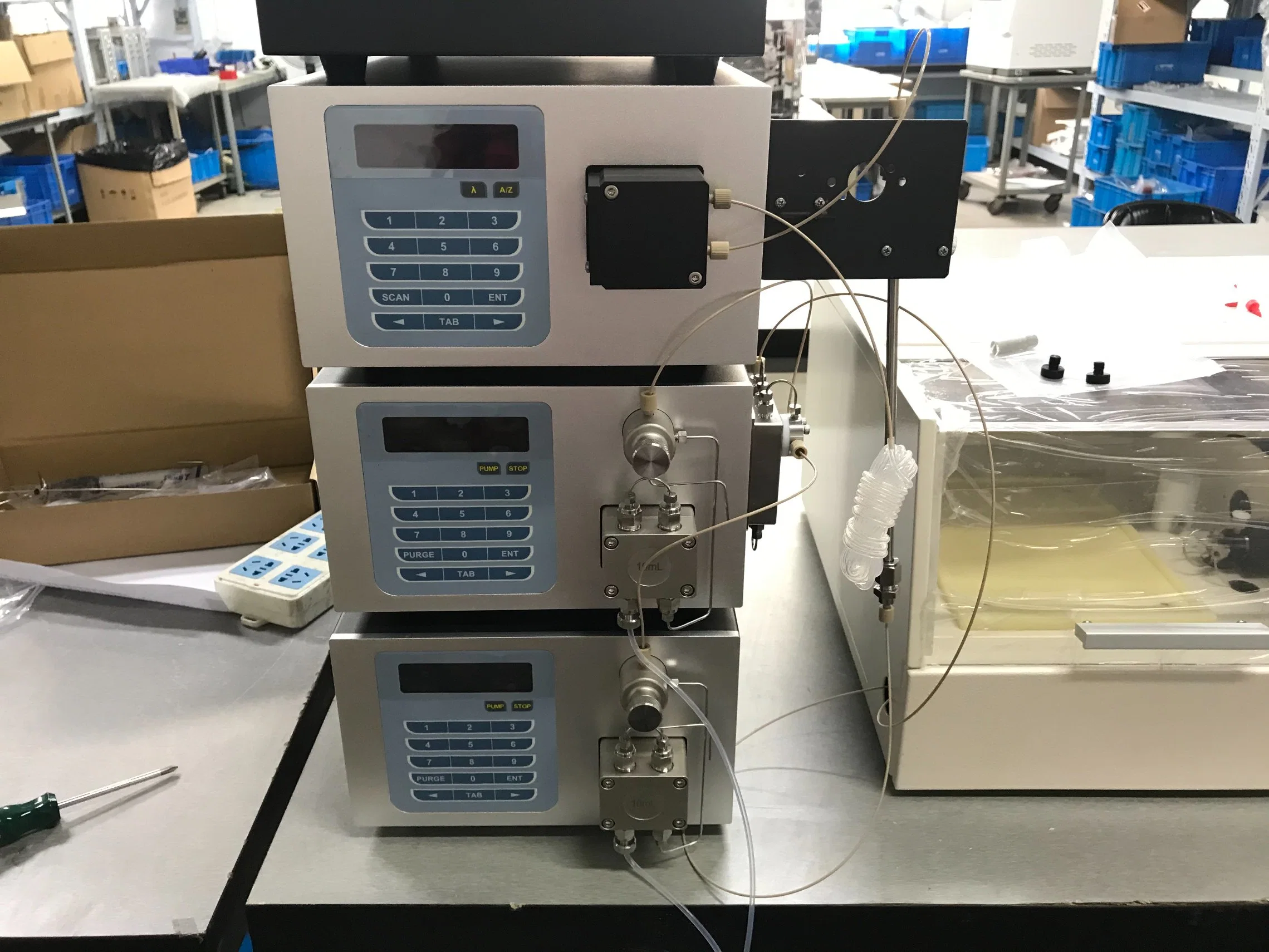 La cromatografía líquida de alto rendimiento del sistema de HPLC de precios de equipos de HPLC con bomba de HPLC.