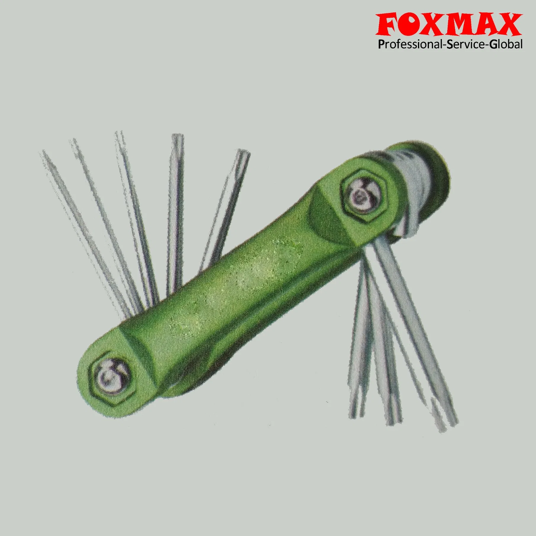 8pcs aluminium Jeu de clés hexagonales Torx de pliage (HK-038 &amp; HK-040)