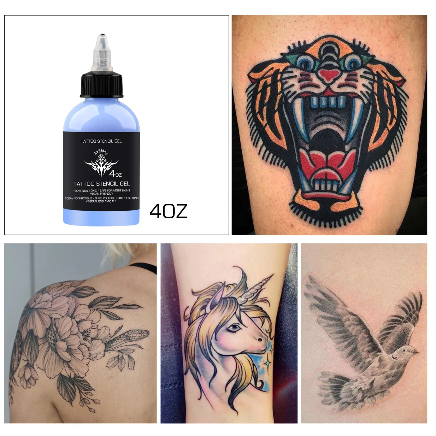 4 унции Tuffking Tattoo трафаретные вещи Tattoo передачи решения гель Tattoo питания