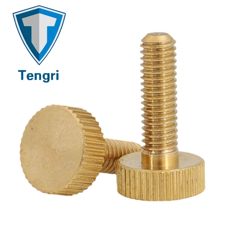 Brass Knurled Screws DIN653 Thumb Flat Head