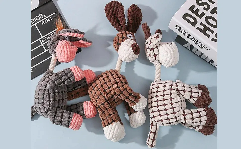 Animais pequenos Animais engraçados Natural Cãozinho mastigante durável brinquedo de cão