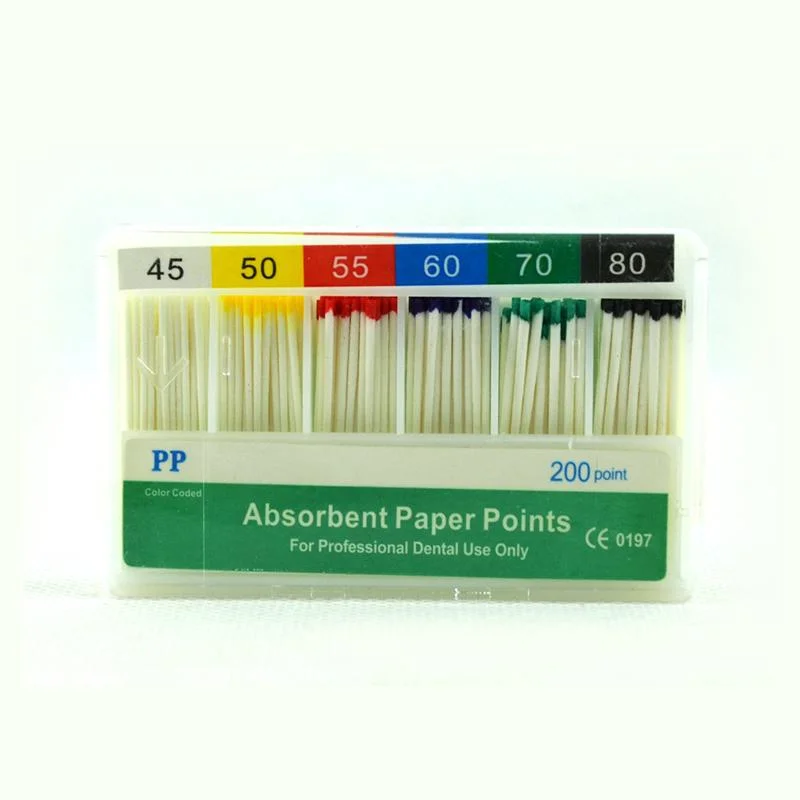 LK-R21 CE Dental Absorbent Paper Points Gapadent PP 04 06 02 Taper