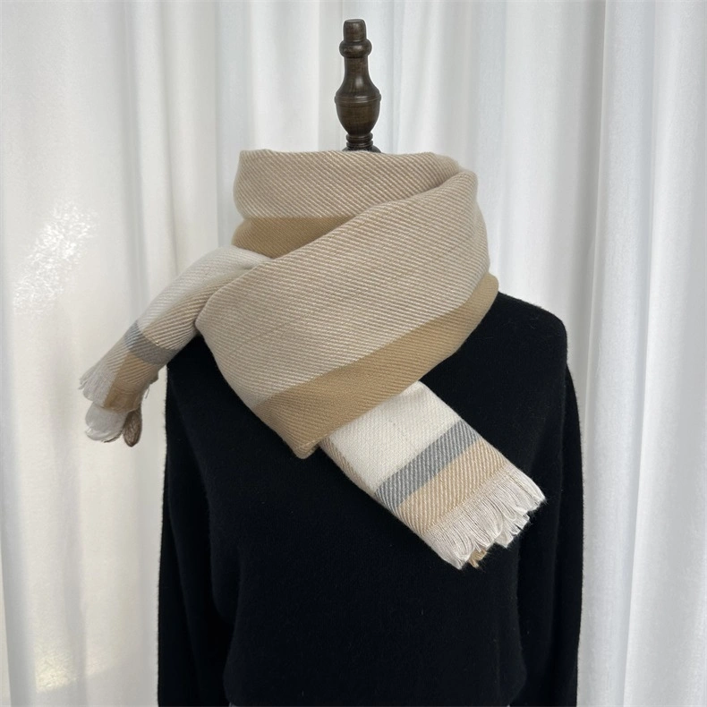 Knitted Wool Shawl Factory Wholesale/Supplier Warp Cashmere Blanket Winter Warm Scarves