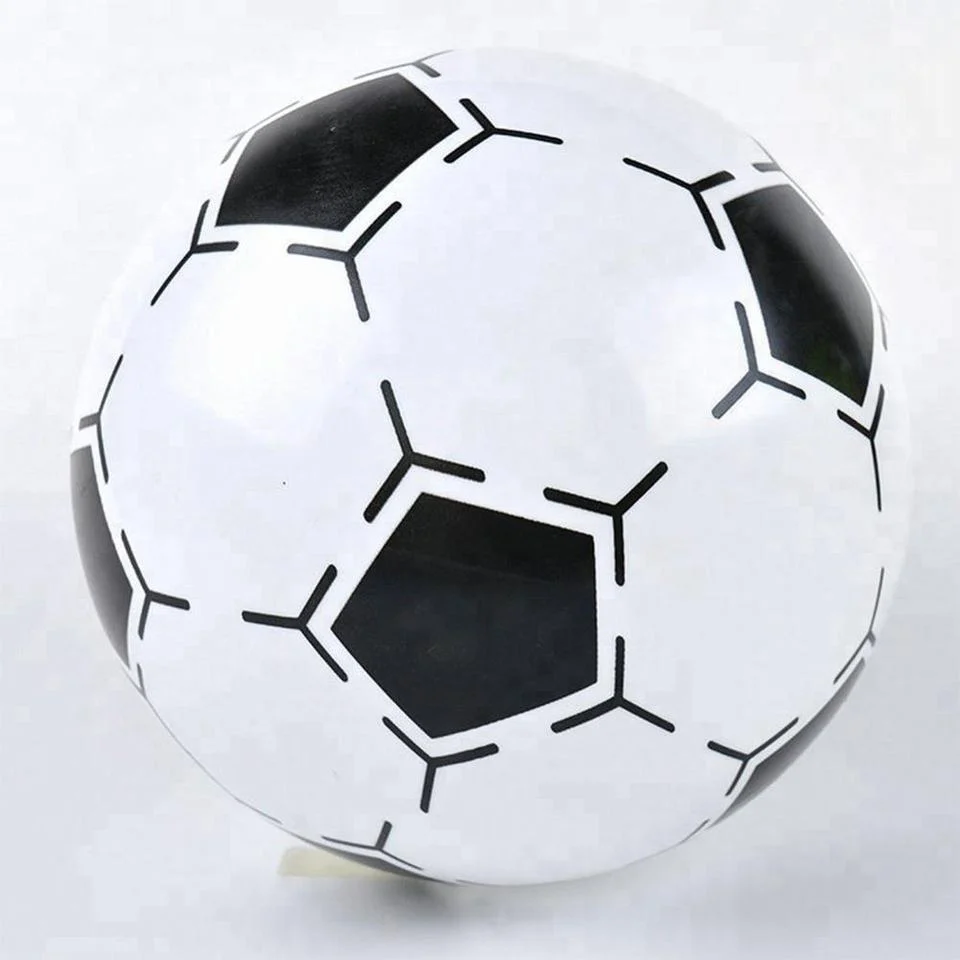 Ballon de football en PVC à motif coloré