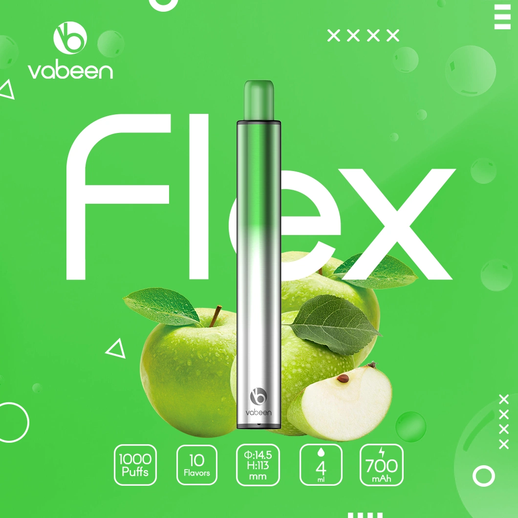 2022 EU Hot Selling Disposable Pod 1000 Puffs Vabeen Flex with 10 Flavors