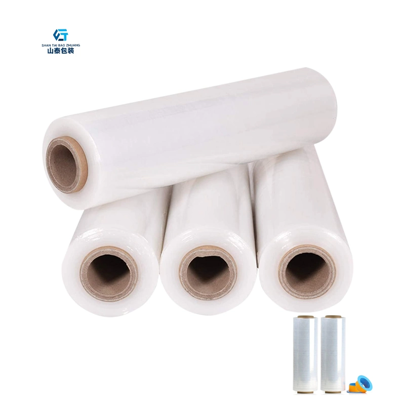 Clear Stretch Film Wrap Roll Plastic Wrapping Film Packaging Jumbo