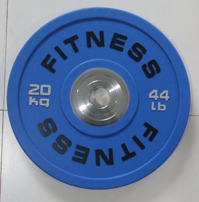 Pesa la parte superior de la placa de acero de la venta de logotipo personalizado colorido concurso 5-25kg de peso para el gimnasio de la placa de uso