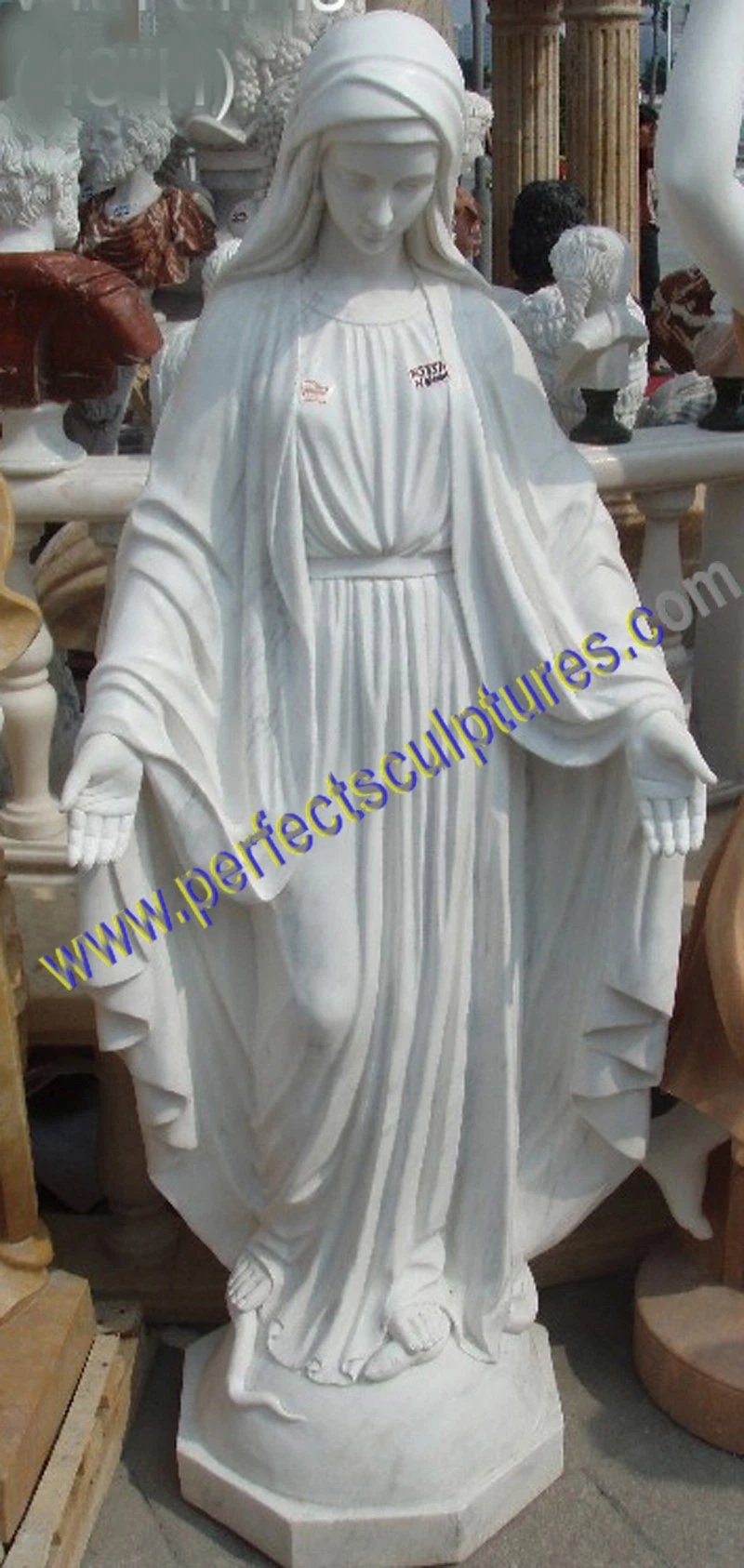 Religious Sculpture Life Size White Marble Jesus Christ Statue for Church (SY-X1285)