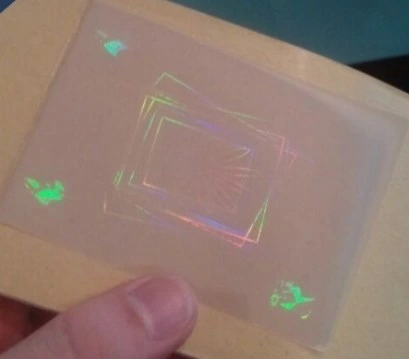 Transparent Hologram Overlay Lamination Pouch for ID Card/ Passport