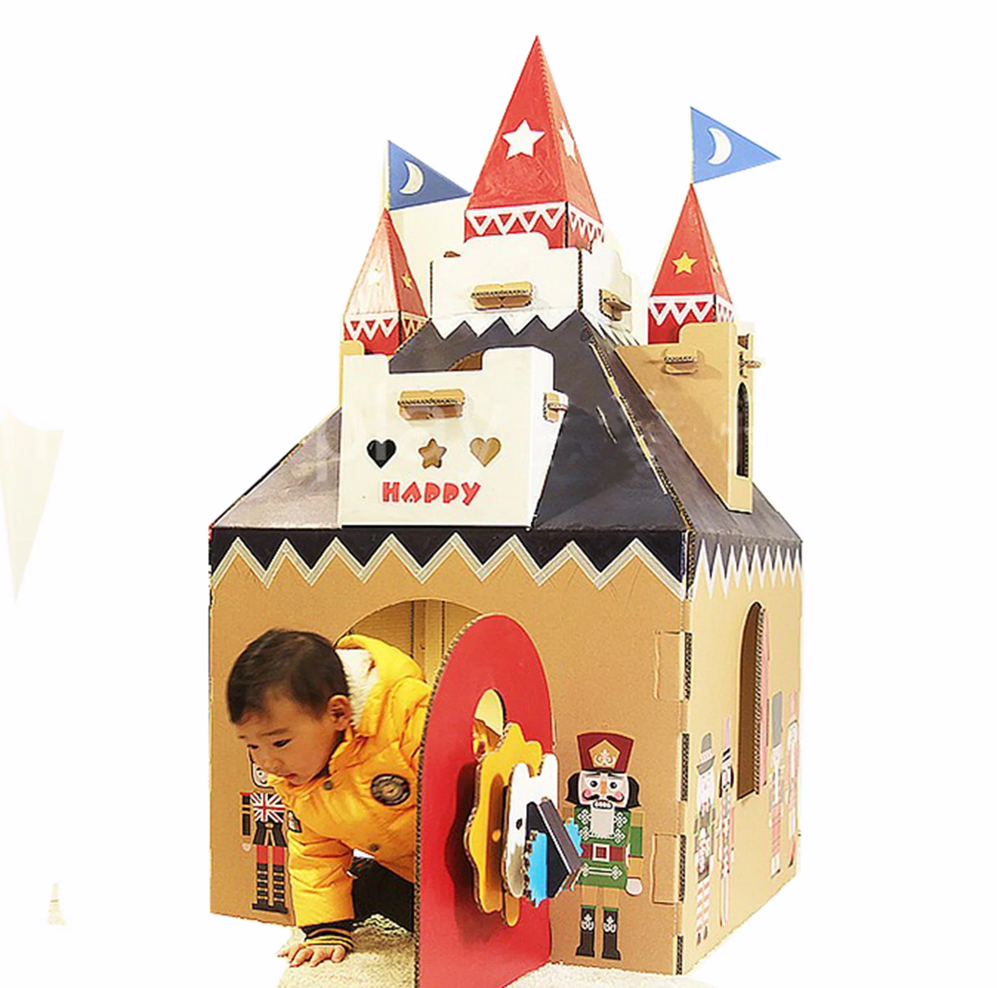 Kind Kunst Klassen Home Spielen Karton Papier Safe Play House Spielzeug