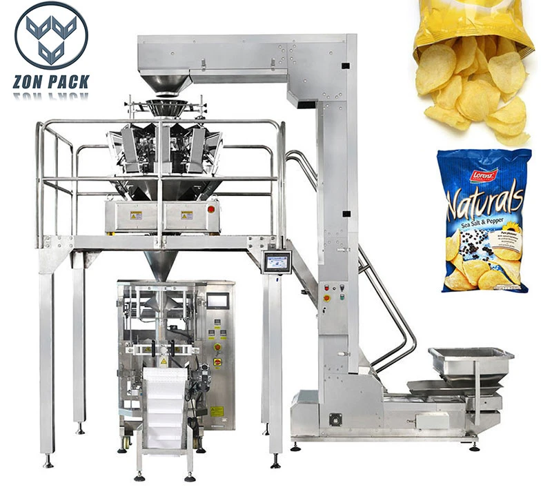 Automatic Plastic Pouch Bag Dried Dehydrated Vegetable Packing Machine 10 Head Combination Scale