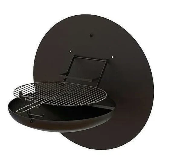 Black Painted Wall Mounted Grill Barbecue