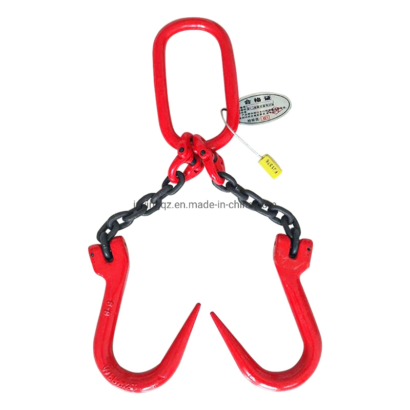 High Sterength Triple Legs Chain Sling with Grab Hooks