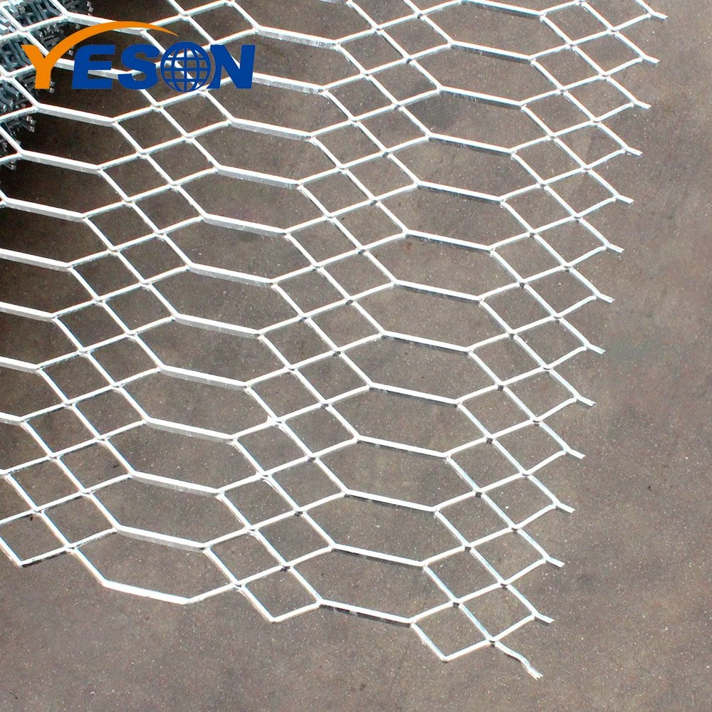 High Security Decorative Architectural Diamond Shape Expanded Metal Wire Mesh Protection Fence