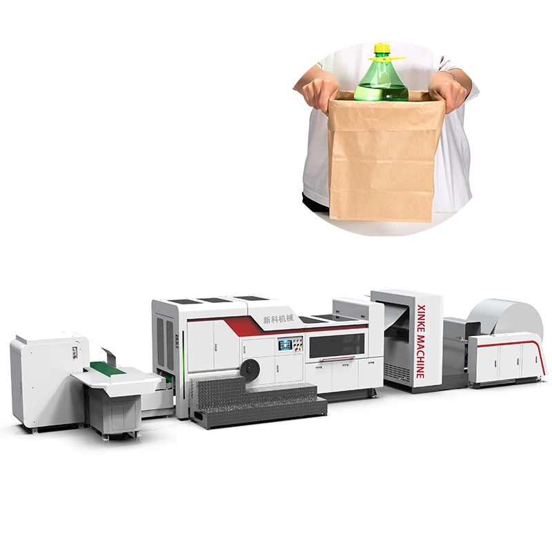 Compras la bolsa de papel Kraft / máquina de hacer bolsas de embalaje de papel artesanal / máquina de hacer llevar bolsas de papel de los precios de línea de producción en China