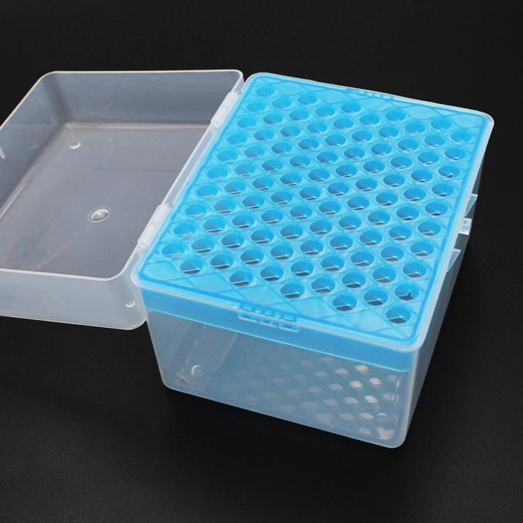 Universal Rectangular Plastic Pipette Tips Rack Box for Lab