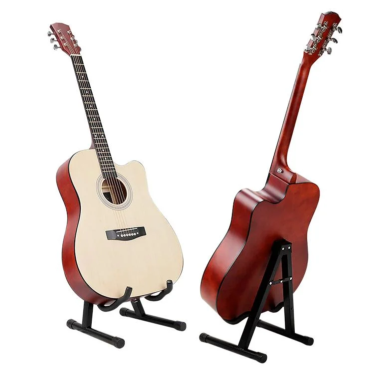 Customs Brand Multi-Function Iron Sponge Black Portable Bass Classical Electric Acoustic Guitar Stand