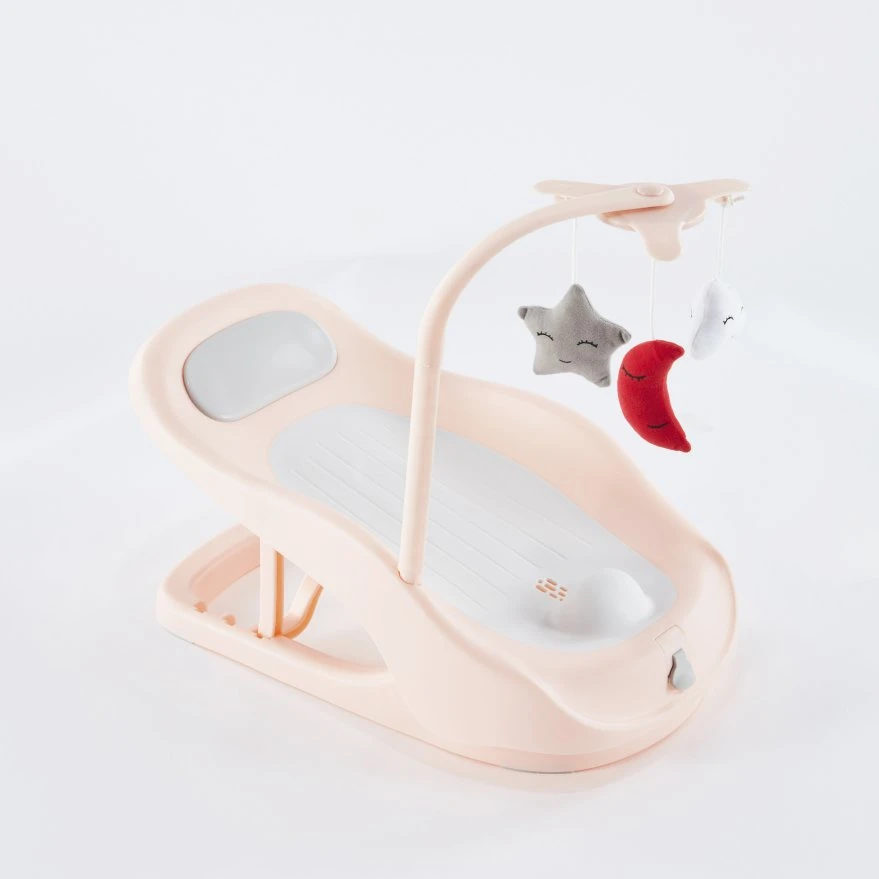 Vente d'usine Siège de baignoire pour enfants en plastique pour le bain Chaise de douche pliable antidérapante pour tout-petits