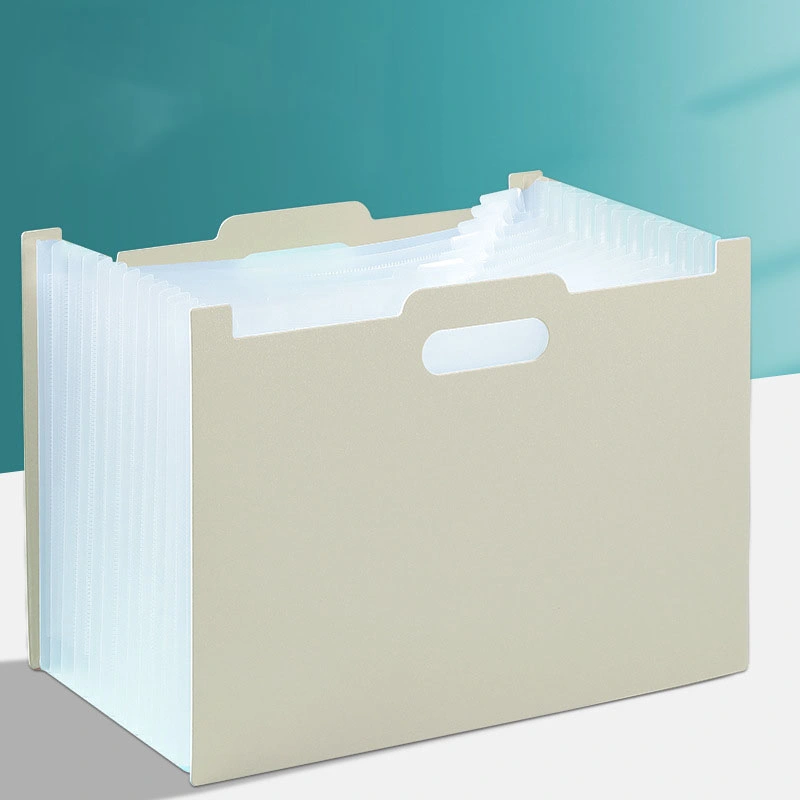 Vertical Portable Folder Retractable Expanding File for Students to Store Test Papers Filing Pocket