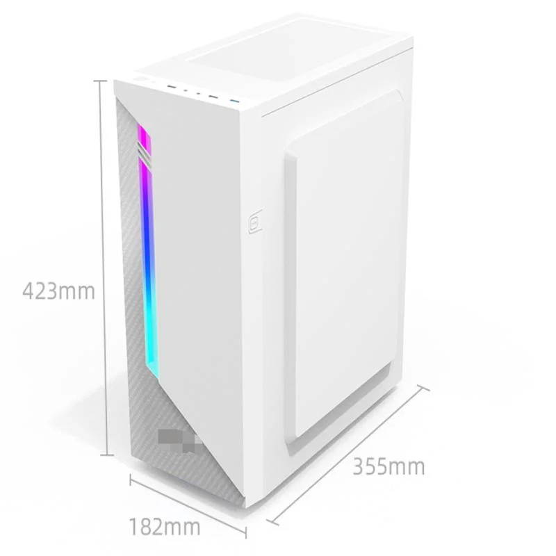 Overclocking chasis de ordenador Desktop DIY Juego de lado penetrante placa ATX refrigerada por agua