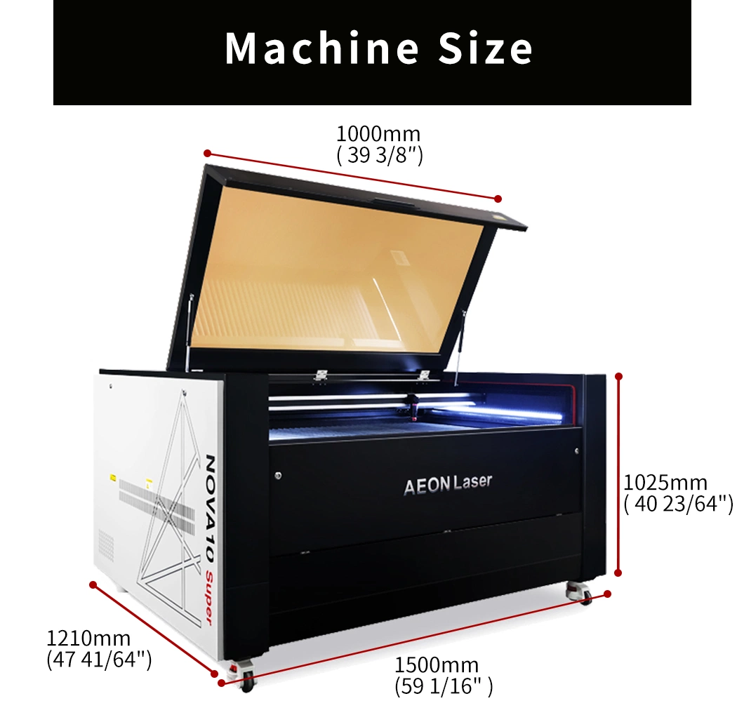 All-in-One-System 100W 1070/1490/1610 CO2 Laser-Geräte für Werbung/Leder/Druck und Verpackung/Handwerk/Holzindustrie