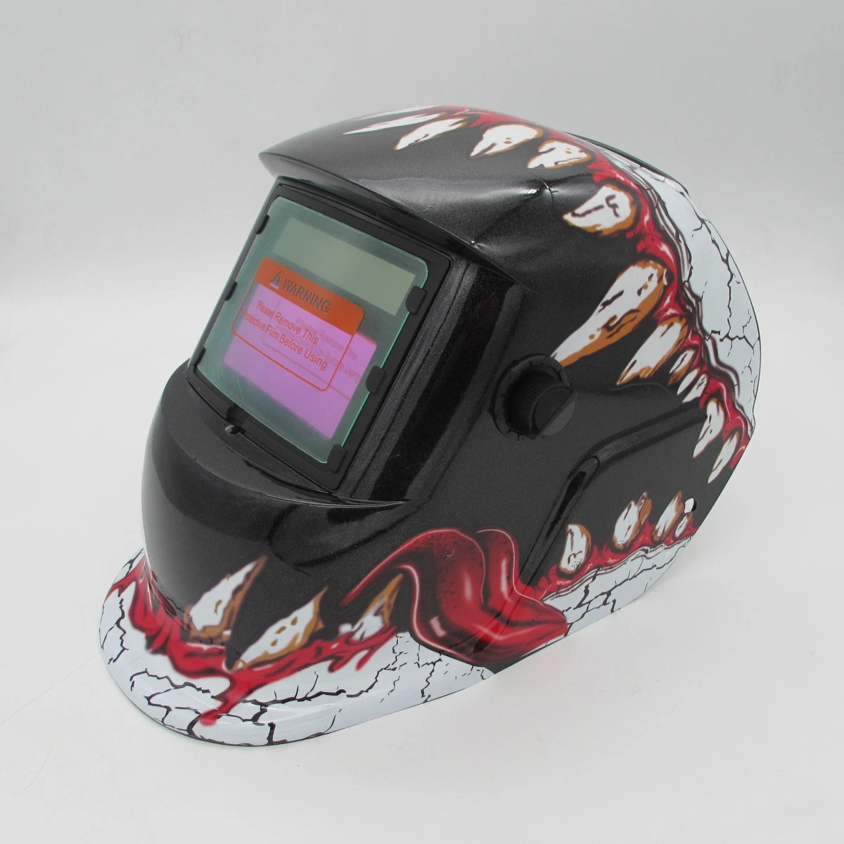 Large View 4 Sensors Headgear Solar Safety Welding Helmets with Fabulous Color Decal