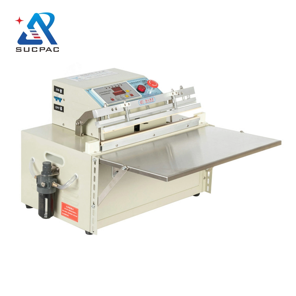 Nitrogen Gas Flushing Vacuum Sealer Sandwich Tray Sealing Food Vacuum Packaging Machine