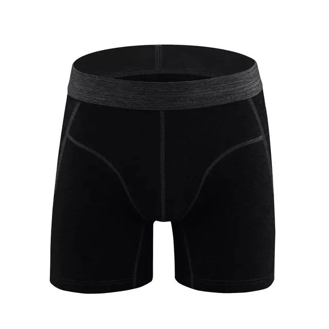 Caleçons boxeurs personnalisés 100 % coton taille haute taille pour hommes