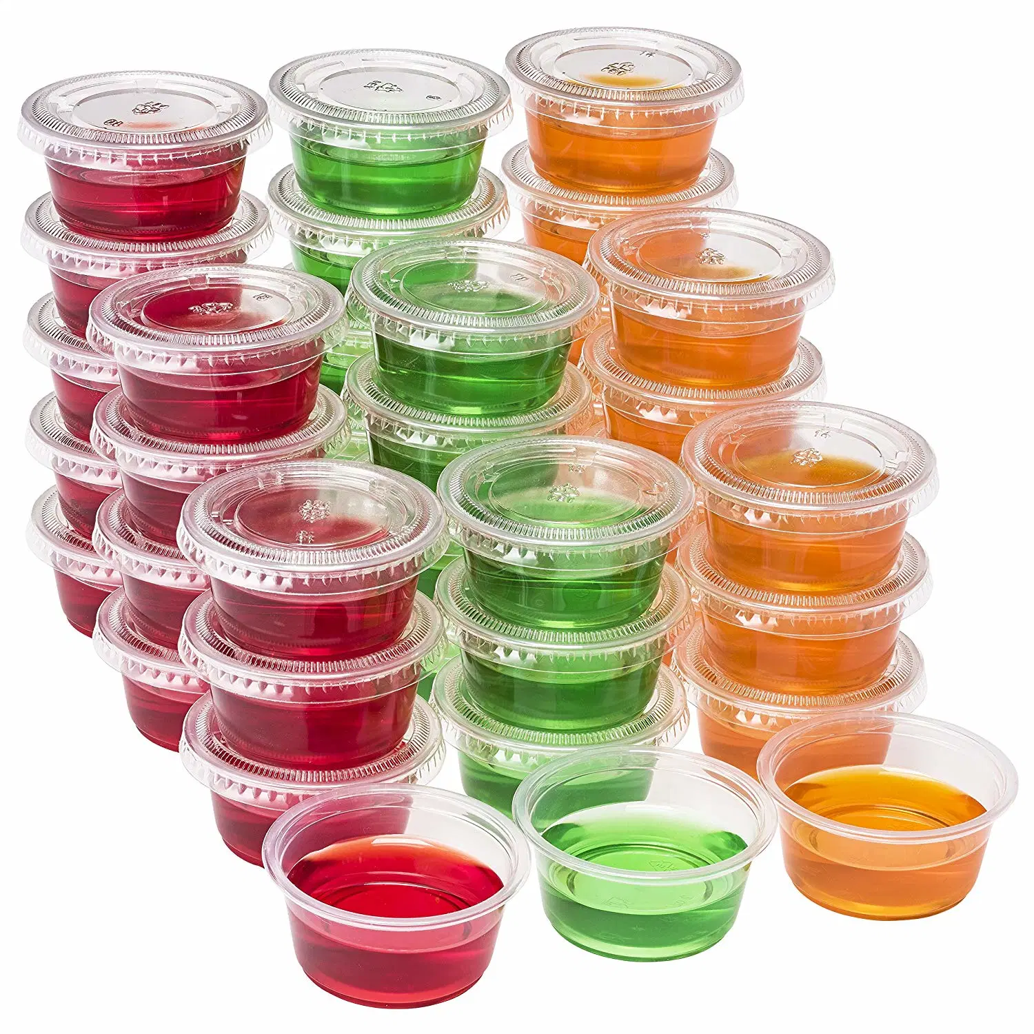 FDA Clear Leakproof Disposable Plastic Condiment Portion Souffle Sauce Cups