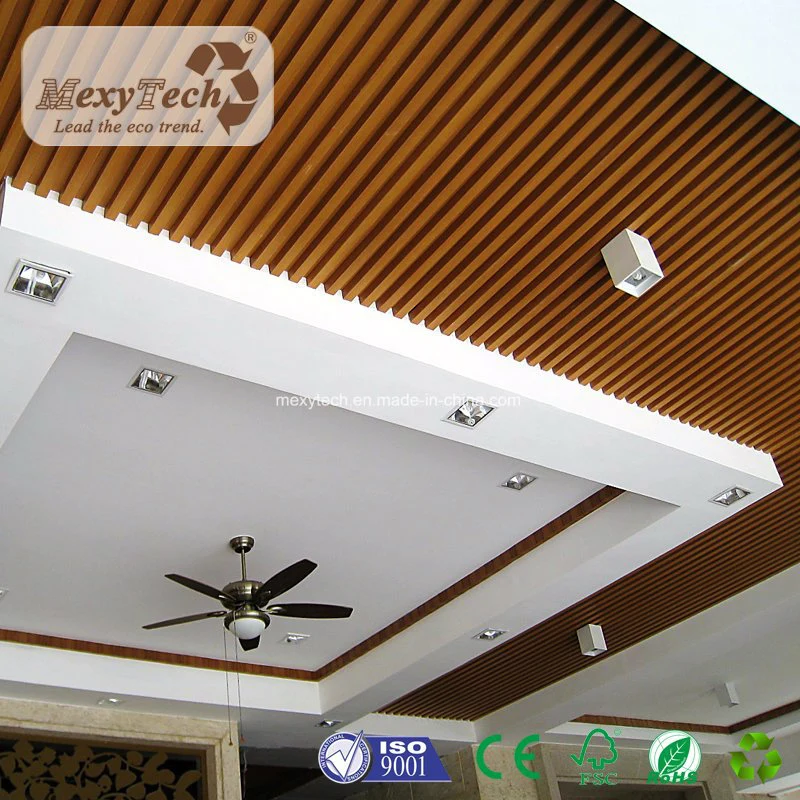 Waterproof Material Integrated Wood Ceiling Panels for Hotel Decoration