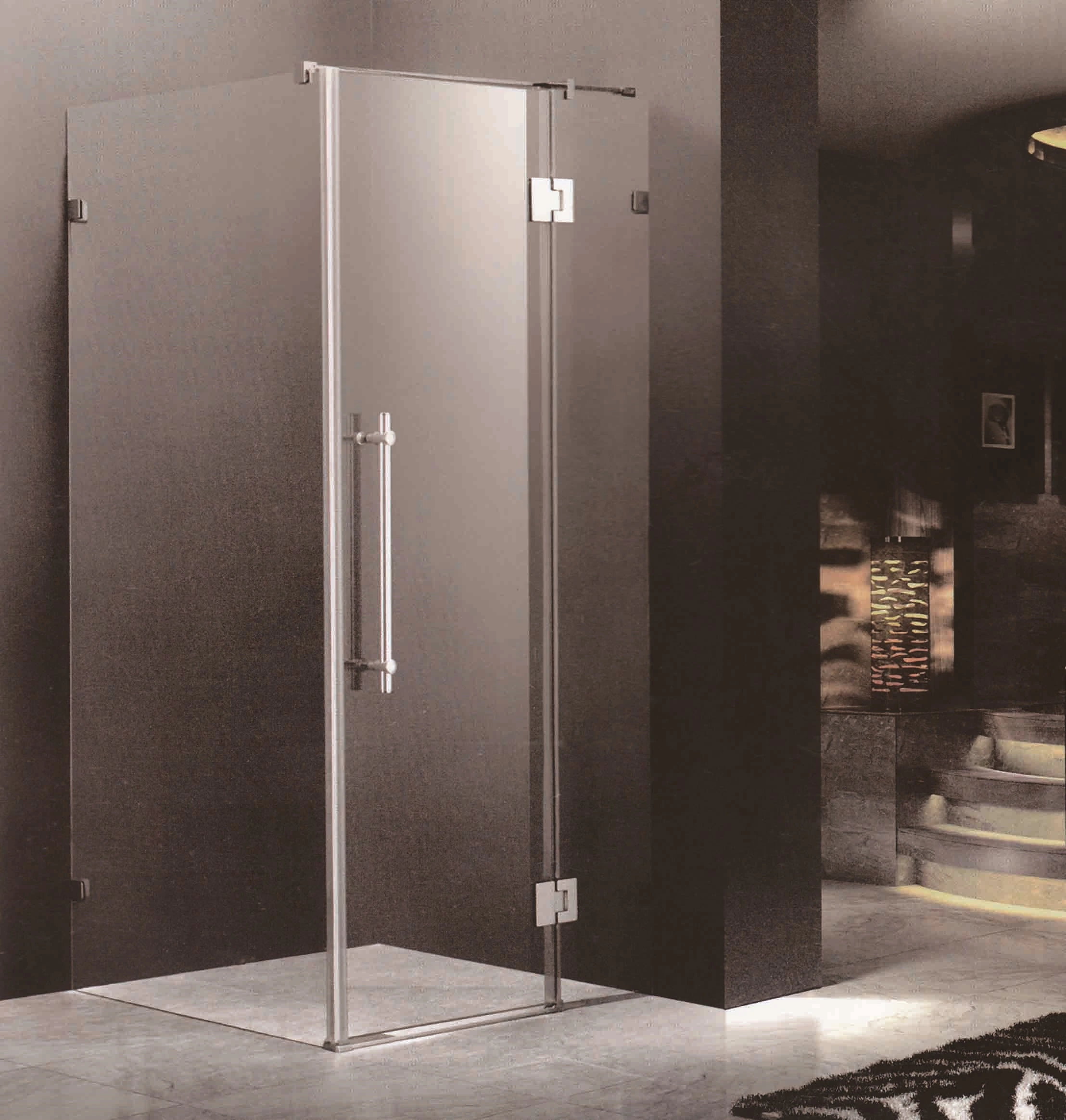 Simple Square Folding Shower Room