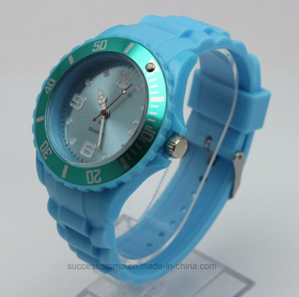 Custom Silikon analoge Armbanduhr für Promotion Geschenk