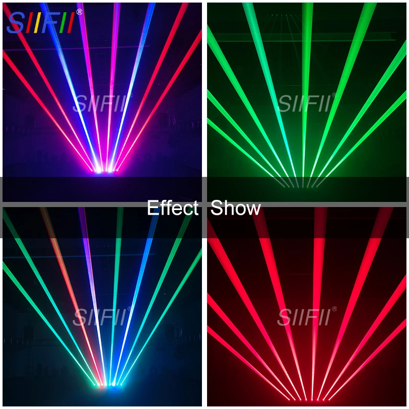 8-Eye Laser Light Shaking Beam Light KTV Bar Atmosphere Light Full Color Scanning Light Stage Light