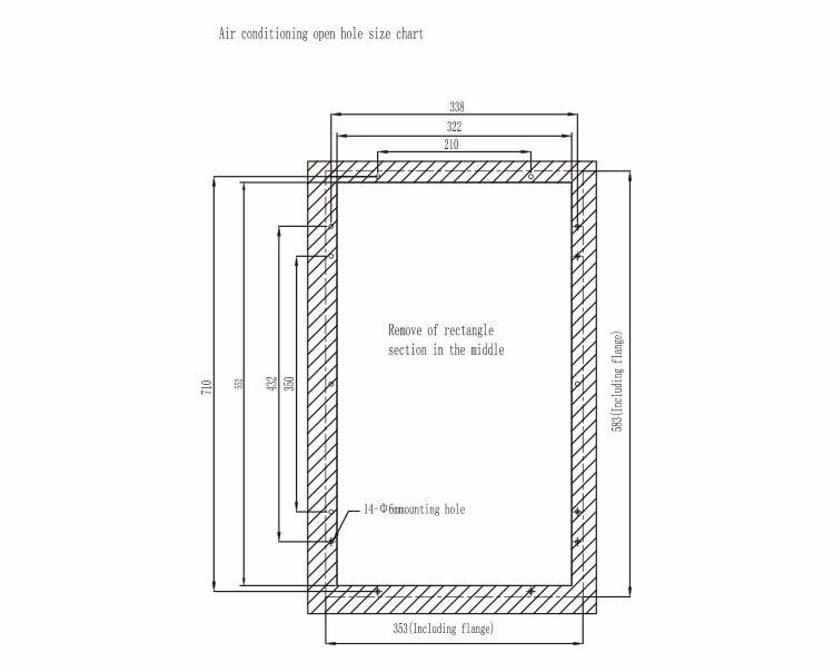 500W /1700BTU Outdoor Telecom Cabinet Kühlsystem Klimaanlage für Telekom-/Kühlungslüfter