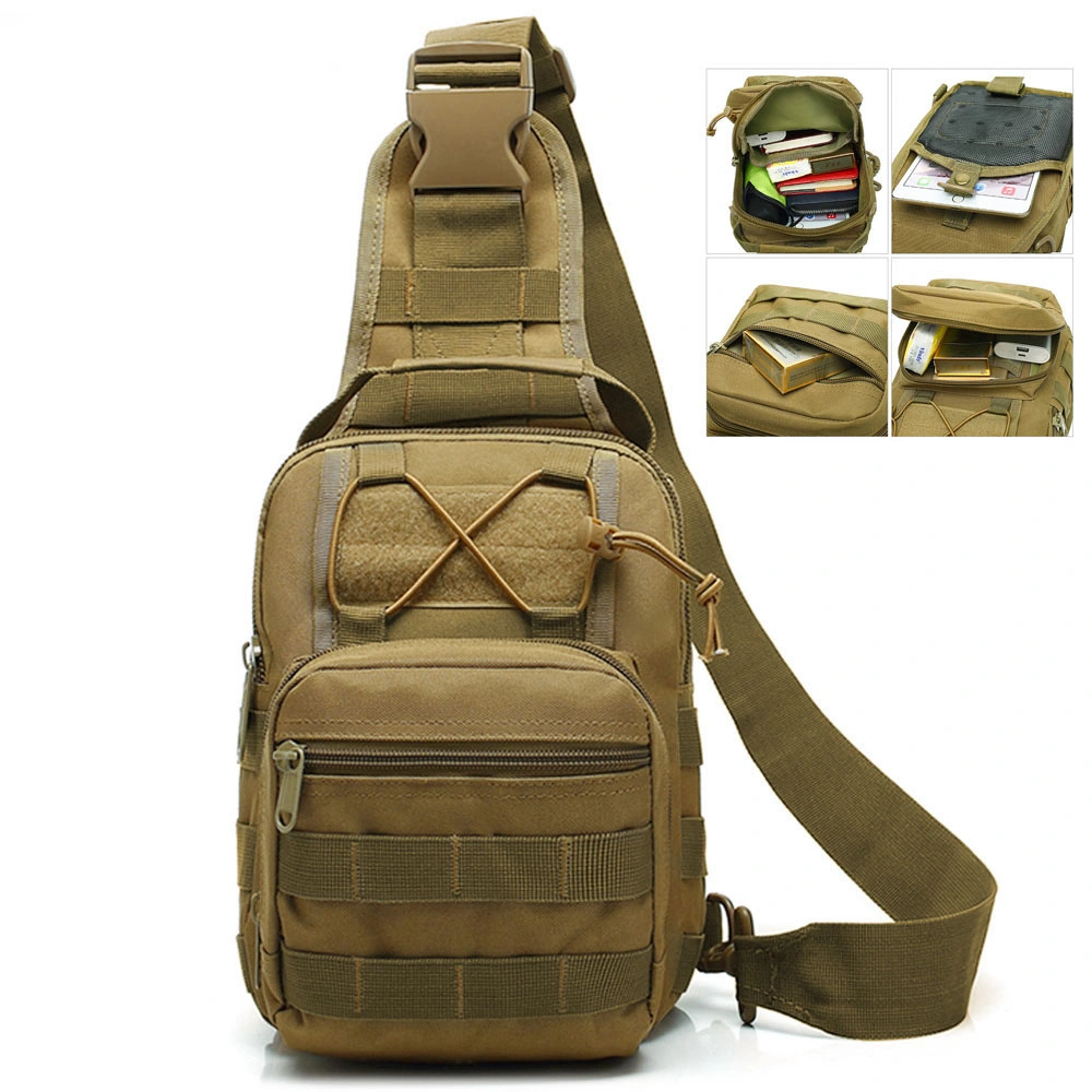 Outdoor Men's Tactical Backpack Sling Crossbody Bag Climbing Hiking Hunting Fishing Bottle Shoulder Pack for Men