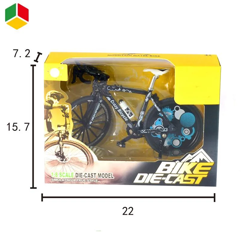 QS Kids Mini Diecast Model Toy Children's Fun Desktop Toys Promotion Gift Toy Finger Movement Graffiti 3 Colors 1/8 Metal Diecast Road Race Bike Toys