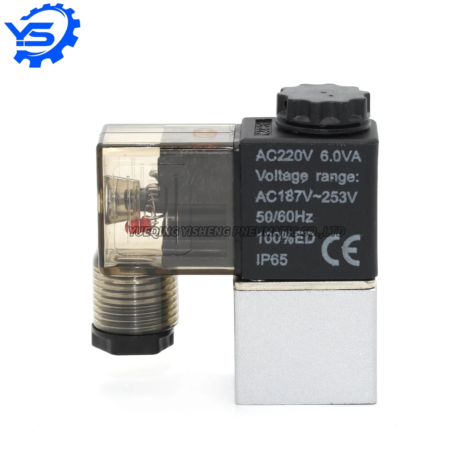 2V025-08 1/4 Port AC220V DC24V Airtac 2/2 Aluminum Pneumatic Air Electric Solenoid Valve