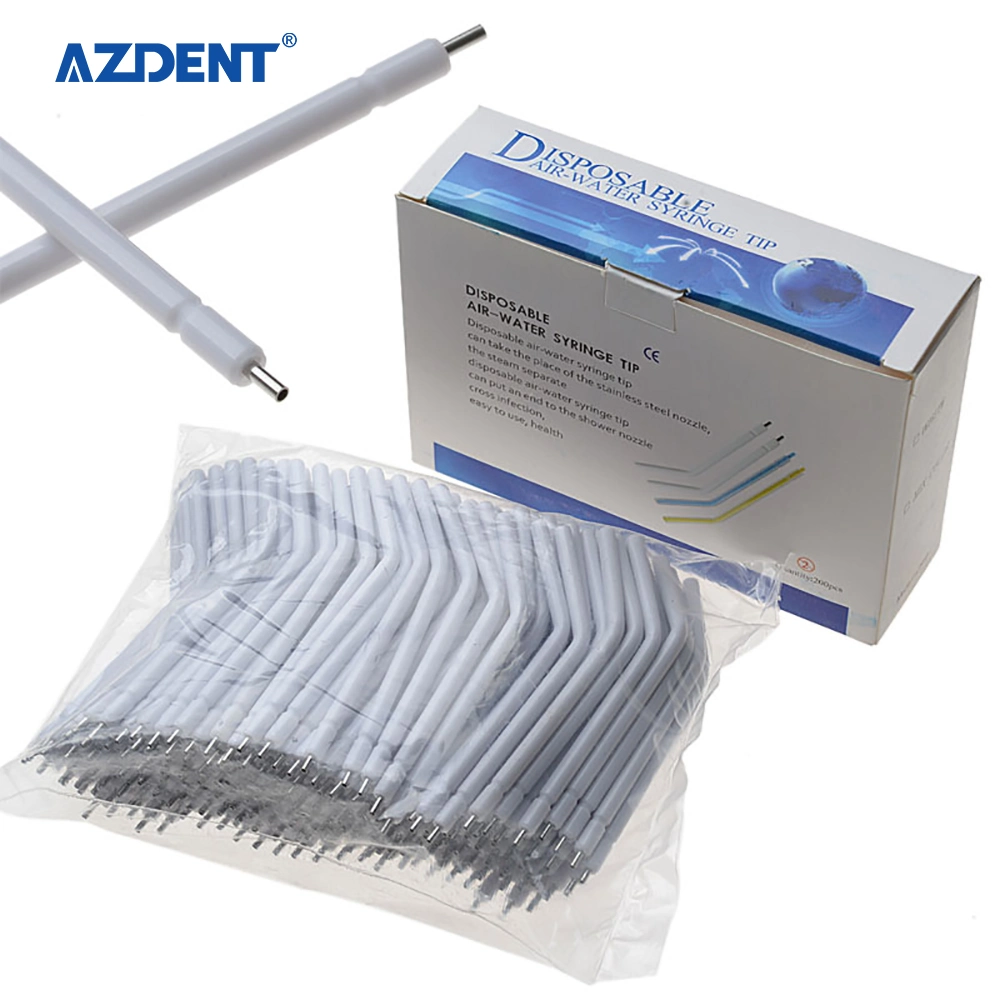 200 PCS Dental bocais de spray descartáveis Dicas para 3 vias seringa de Água do Ar de material de dentista