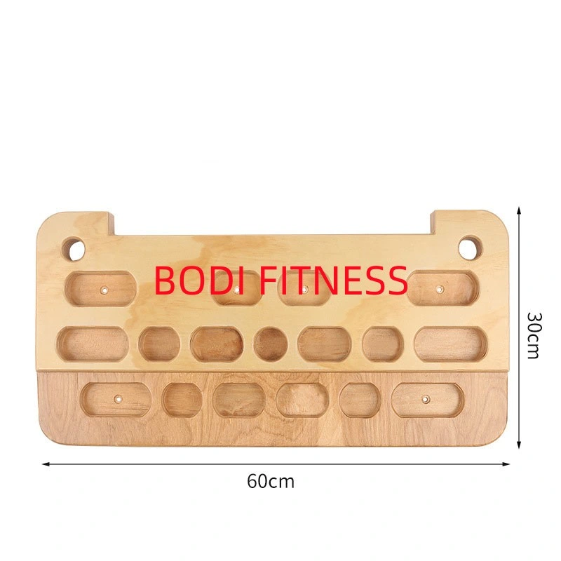 Wall Mounted Fitness Wooden Climbing Peg Board Workout Climber&prime; S Hold Training Fingerboard Plywood Wooden Climbing Pegboard