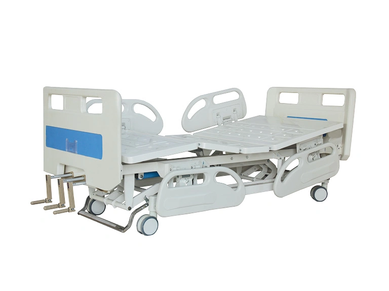 Cranks Three Function Folding Medical Clinic Metal Adjustable Manual Nursing Patient Hospital Bed