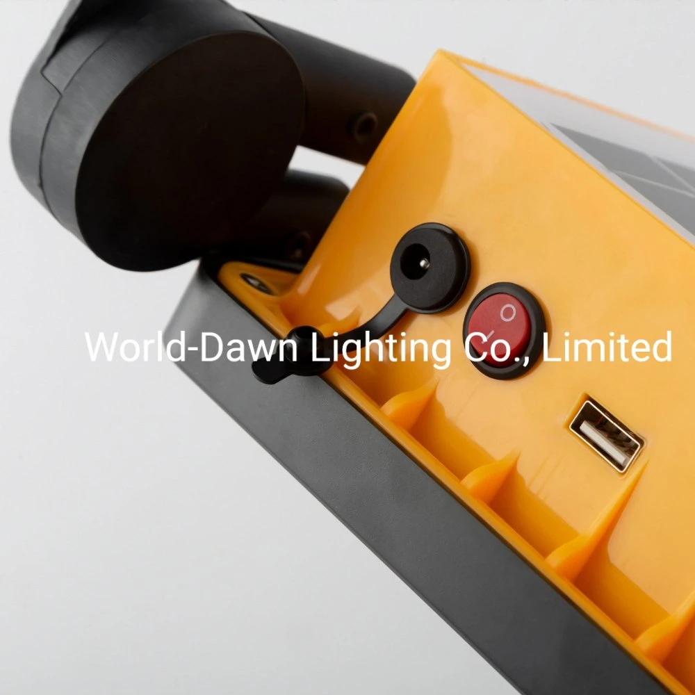 Long Discharge Time High Capacity Battery Integrated Portable Solar Flood Light