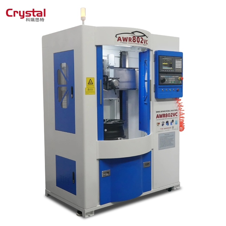 Vertical Diamond Cutting Wheel CNC Lathe and Rim Straightening Machine Price Rim Repair Machine Awr802vc