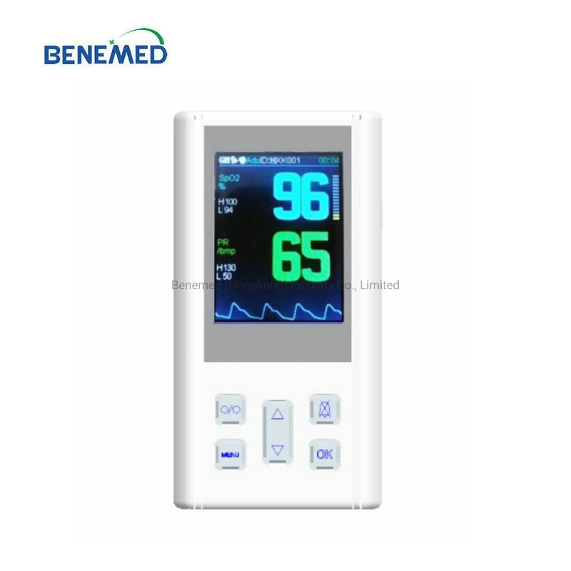 Handheld SpO2 Pulse Oximeter with Rechargeable Battery