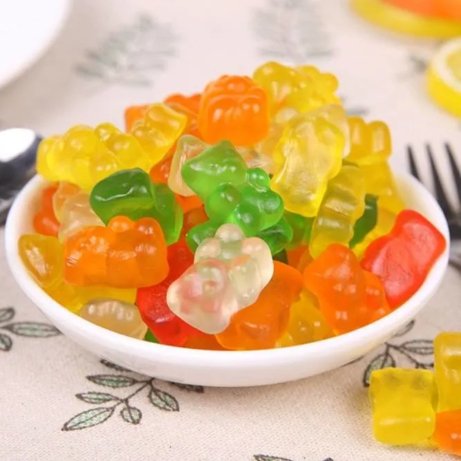 3D Bear Jelly بالجملة بناء Halal ناعم شمعة جمي حلويات وحلوى