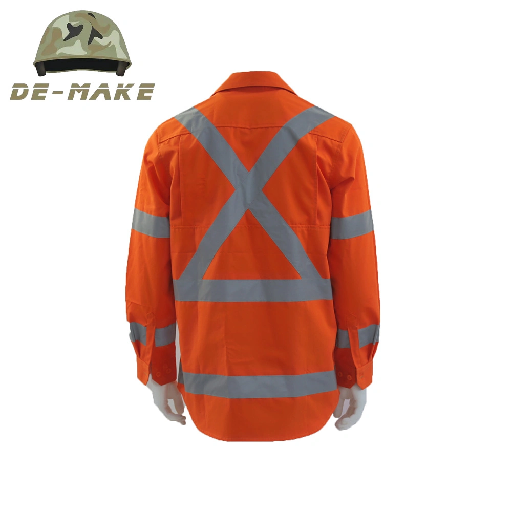 Safety Tooling Workwear Men Fluorescent Work Clothes for Men and Women High Visibility T-Shirt Cleaning Workwear