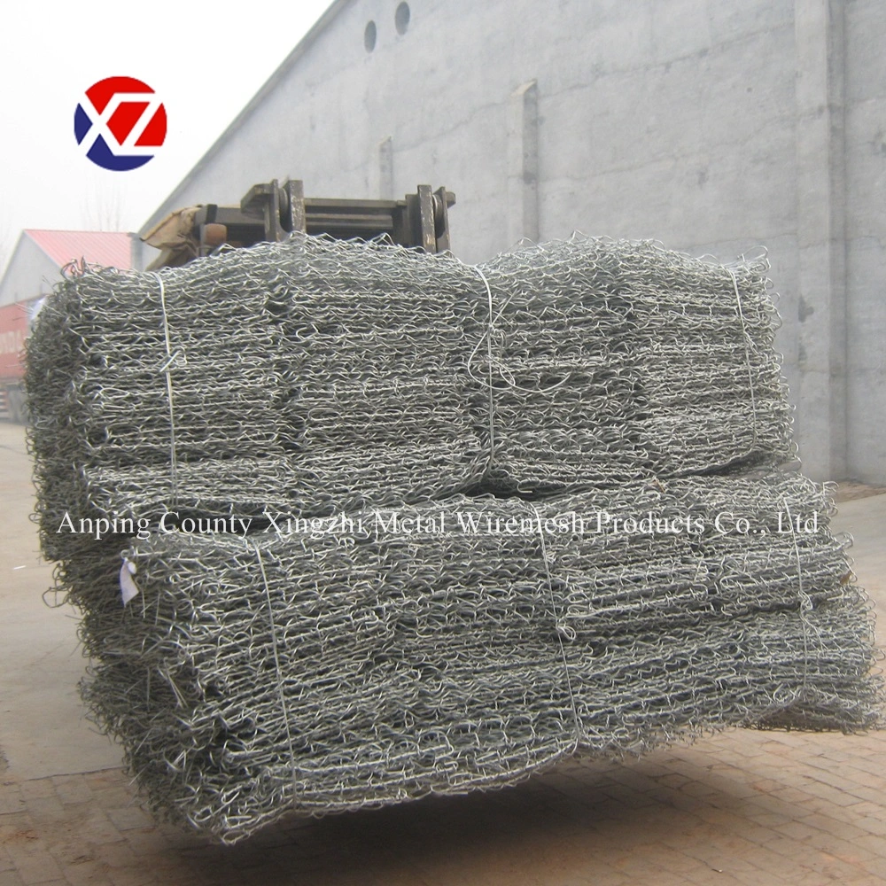 245g Min Fully Galvanized Hexagonal Gabion Wire Mesh Wall