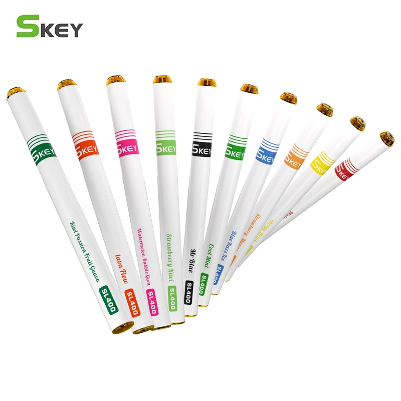 Mexico Wholesale/Supplier Lowest Price Skey SL400 1.8ml Disposable/Chargeable Vape 400 600puff Mini Pen with Tpd