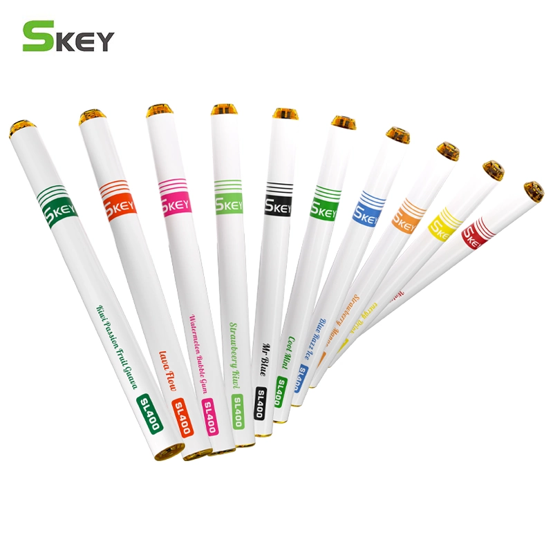 Mexiko Großhandel/Lieferant Niedrigster Preis SKEY SL400 1,8ml Einweg Vape 400 600puff Mini-Stift mit tpd